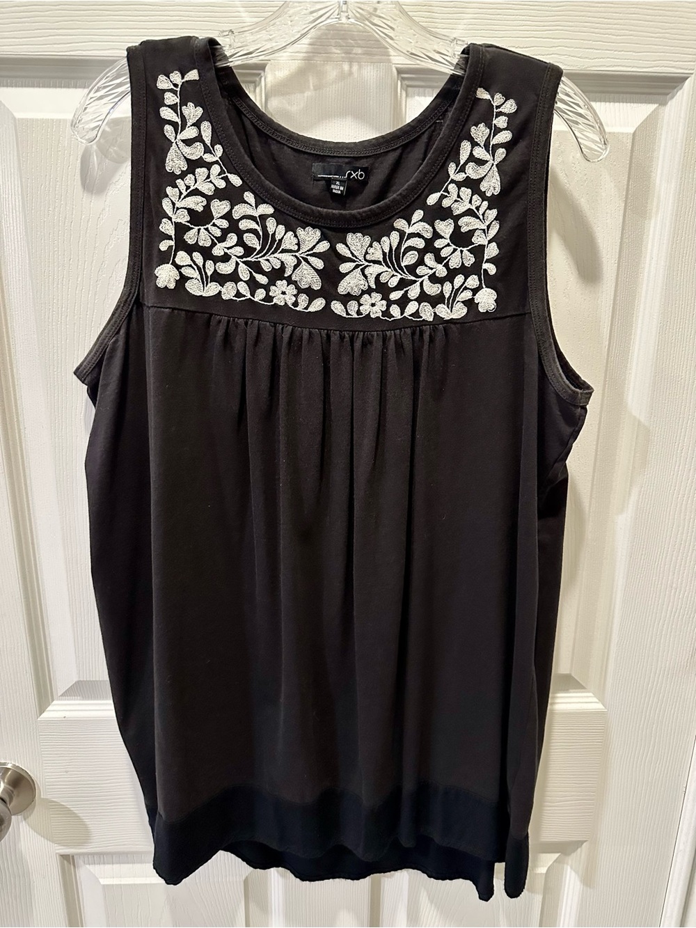 RXB Embroidered Black Tank Top XL